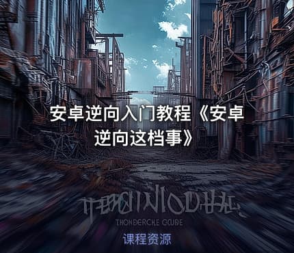 安卓逆向入门教程《安卓逆向这档事》