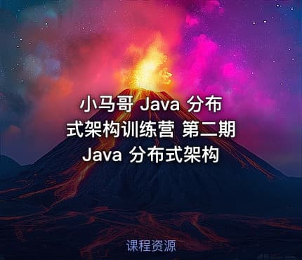 小马哥 Java 分布式架构训练营 第二期 Java 分布式架构