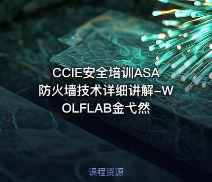CCIE安全培训ASA防火墙技术详细讲解-WOLFLAB金弋然