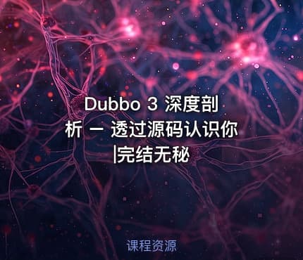 Dubbo 3 深度剖析 – 透过源码认识你|完结无秘