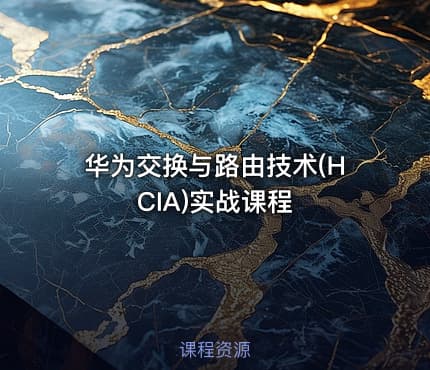华为交换与路由技术(HCIA)实战课程