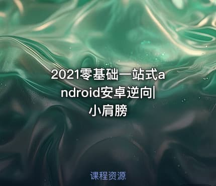 2021零基础一站式android安卓逆向|小肩膀