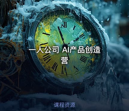 一人公司 AI产品创造营