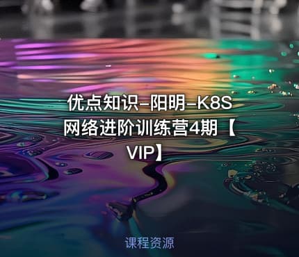 优点知识-阳明-K8S 网络进阶训练营4期【VIP】