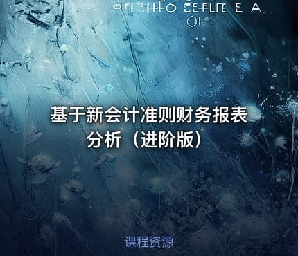 基于新会计准则财务报表分析（进阶版）