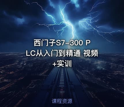 西门子S7-300 PLC从入门到精通 视频+实训