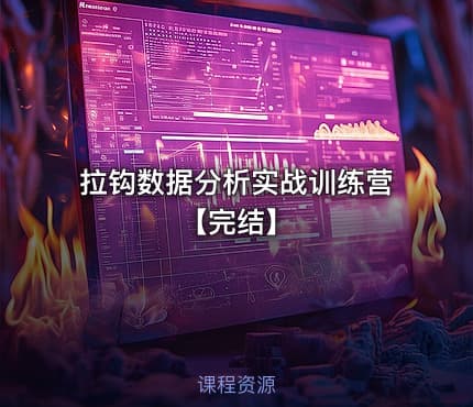 拉钩数据分析实战训练营【完结】