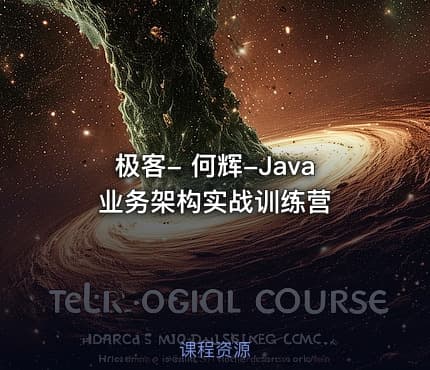 极客- 何辉-Java业务架构实战训练营