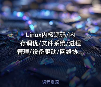 Linux内核源码/内存调优/文件系统/进程管理/设备驱动/网络协议栈 3980元|零声