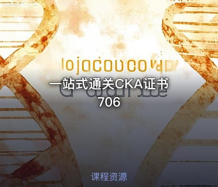 一站式通关CKA证书 706