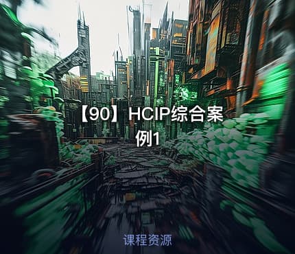 【90】HCIP综合案例1