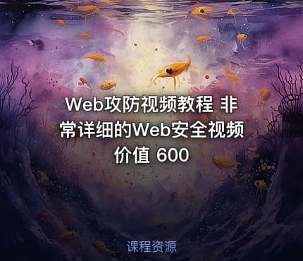 Web攻防视频教程 非常详细的Web安全视频 价值 600