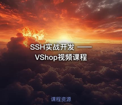 SSH实战开发 —— VShop视频课程