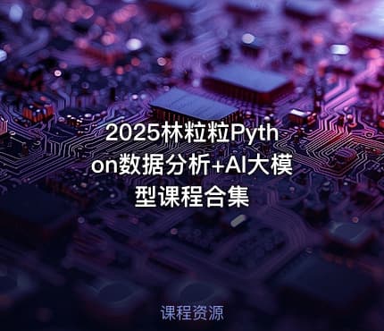 2025林粒粒Python数据分析+AI大模型课程合集