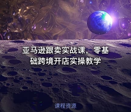 亚马逊跟卖实战课，零基础跨境开店实操教学