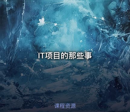 IT项目的那些事