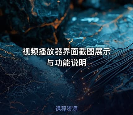 视频播放器界面截图展示与功能说明