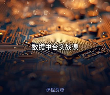 数据中台实战课