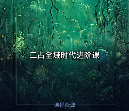 二占全域时代进阶课