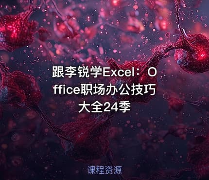 跟李锐学Excel：Office职场办公技巧大全24季