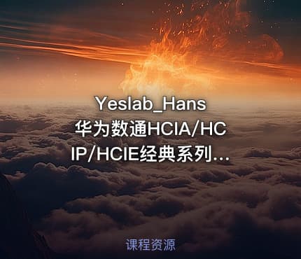 Yeslab_Hans华为数通HCIA/HCIP/HCIE经典系列之HCIA入门