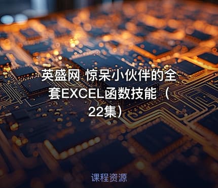 英盛网 惊呆小伙伴的全套EXCEL函数技能（22集）