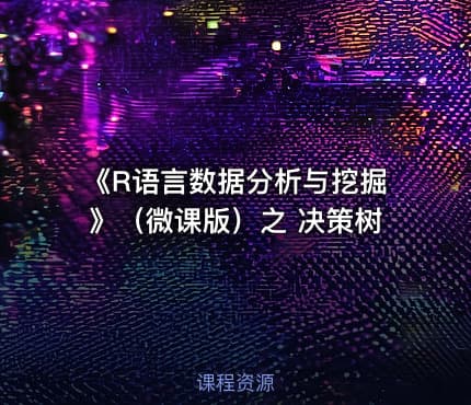 《R语言数据分析与挖掘》(微课版)之 决策树