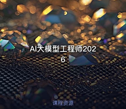 AI大模型工程师2026