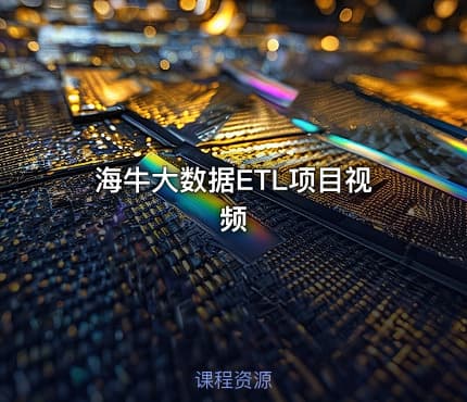 海牛大数据ETL项目视频