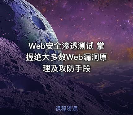 Web安全渗透测试 掌握绝大多数Web漏洞原理及攻防手段