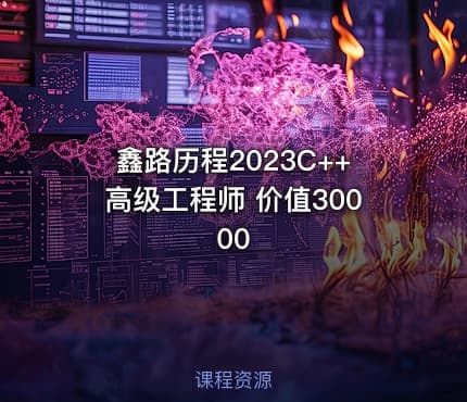 鑫路历程2023C++高级工程师 价值30000