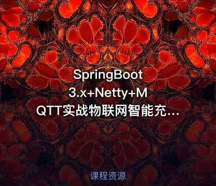 SpringBoot 3.x+Netty+MQTT实战物联网智能充电桩教程