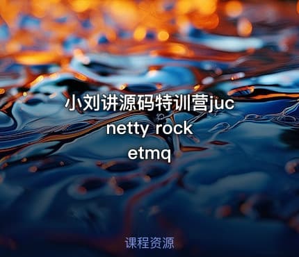 小刘讲源码特训营juc netty rocketmq