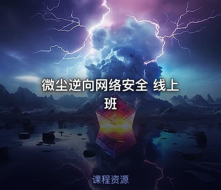 微尘逆向网络安全 线上班