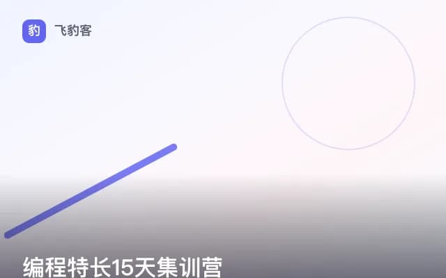 编程特长15天集训营
