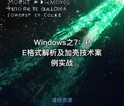 Windows之7：PE格式解析及加壳技术案例实战