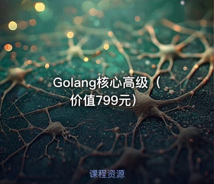 Golang核心高级（价值799元）