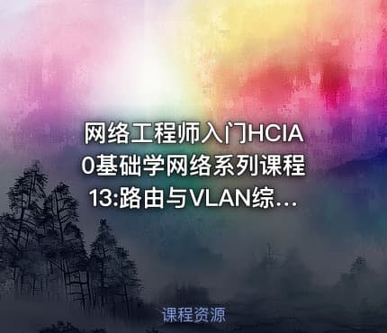 网络工程师入门HCIA 0基础学网络系列课程13:路由与VLAN综合项目【新任帮主】
