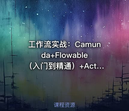 工作流实战：Camunda+Flowable（入门到精通）+Activiti7