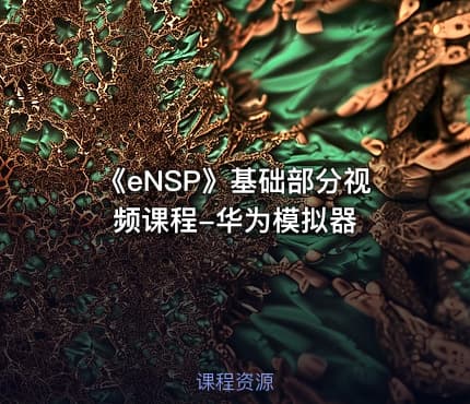 《eNSP》基础部分视频课程-华为模拟器