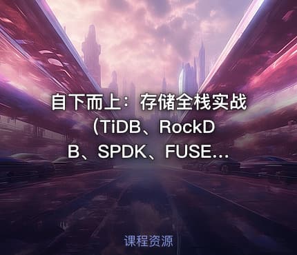 自下而上：存储全栈实战（TiDB、RockDB、SPDK、FUSE、Ceph、NVMe）