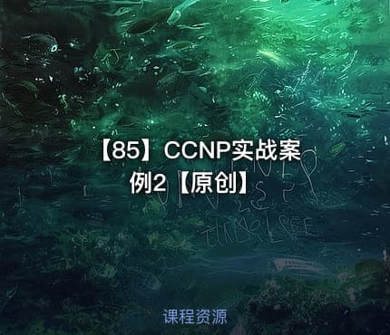 【85】CCNP实战案例2【原创】