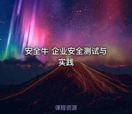 安全牛 企业安全测试与实践