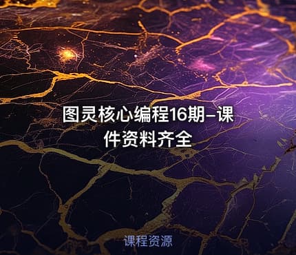 图灵核心编程16期-课件资料齐全