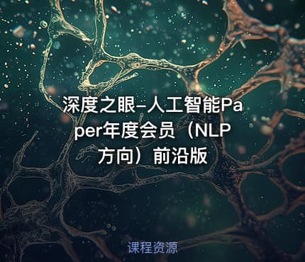 深度之眼-人工智能Paper年度会员（NLP方向）前沿版