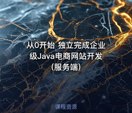 从0开始 独立完成企业级Java电商网站开发(服务端)