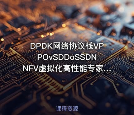 DPDK网络协议栈VPPOvSDDoSSDNNFV虚拟化高性能专家进阶之路