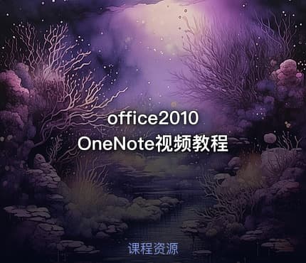 office2010 OneNote视频教程