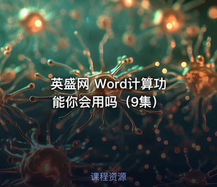 英盛网 Word计算功能你会用吗（9集）