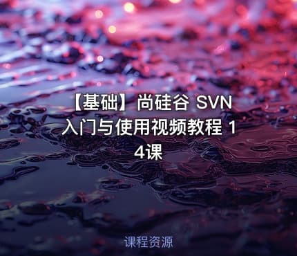 【基础】尚硅谷 SVN入门与使用视频教程 14课